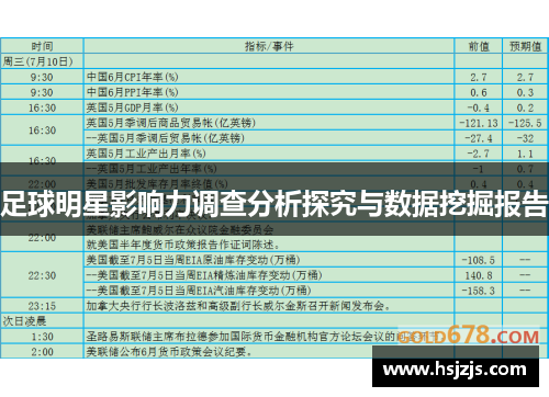 足球明星影响力调查分析探究与数据挖掘报告